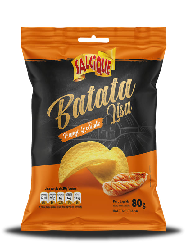 Batata Lisa 80g Frango Grelhado