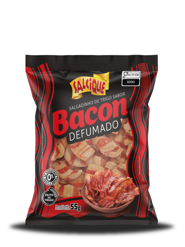 Salgadinho Trigo 55g Bacon Defumado