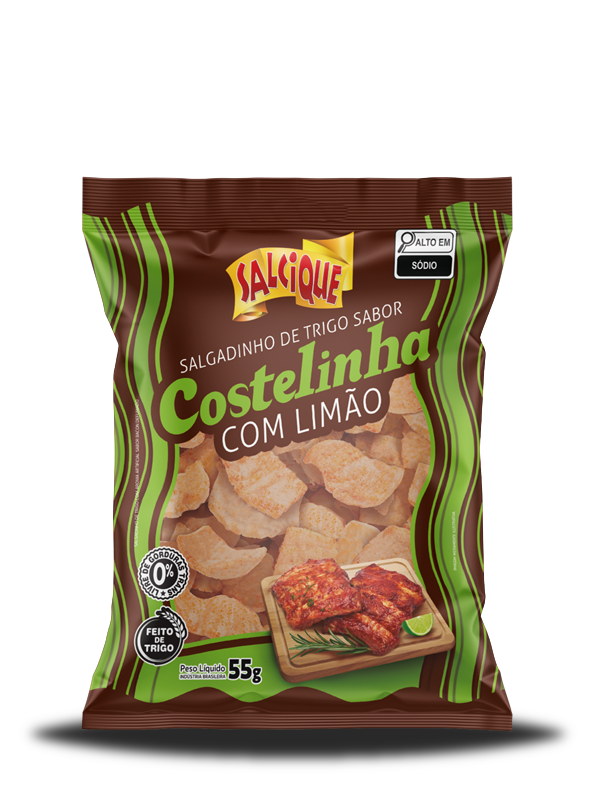 Salgadinho Trigo 55g Costelinha com Limão