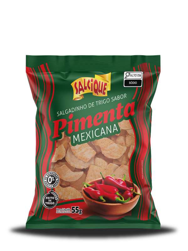 Salgadinho Trigo 55g Pimenta Mexicana